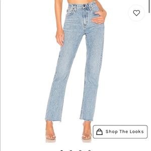 High Rise Straight Agolde Jeans